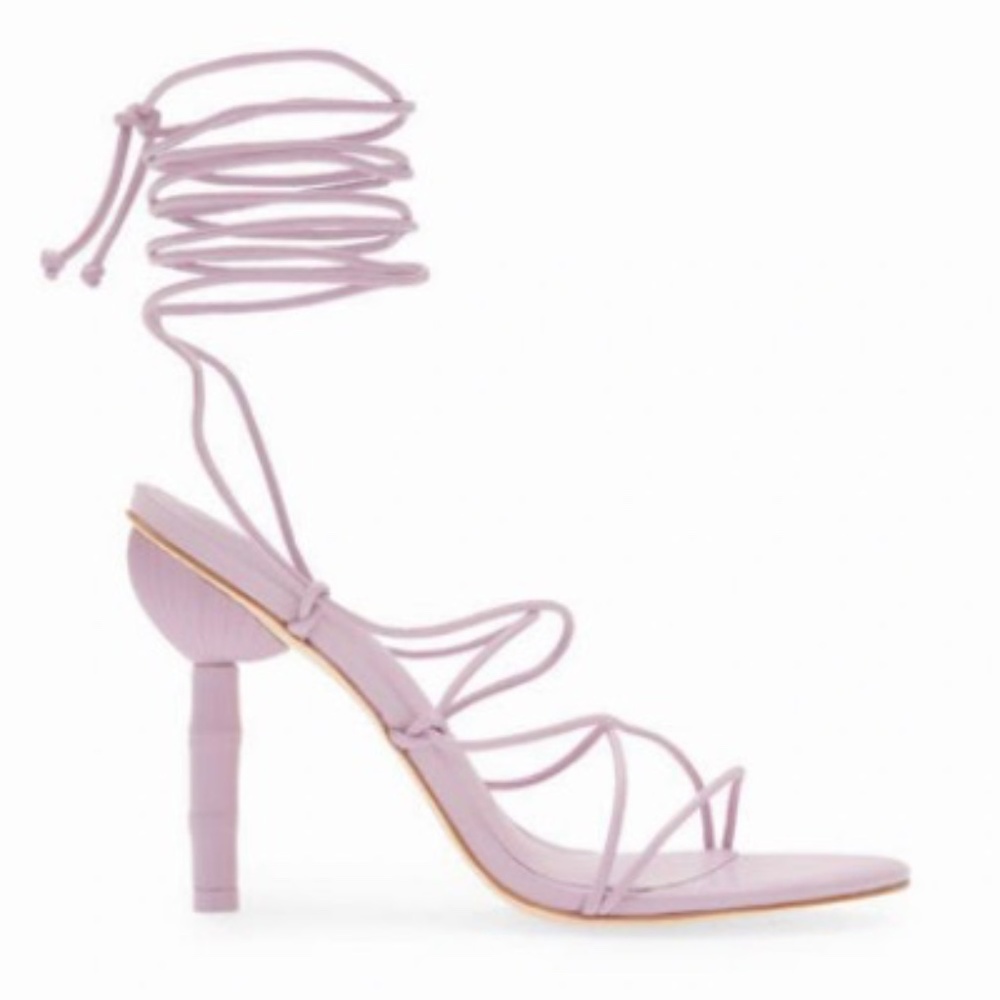 NWT Cult Gaia - Soleil Strappy Ankle Tie Sandal - Dusty Lilac